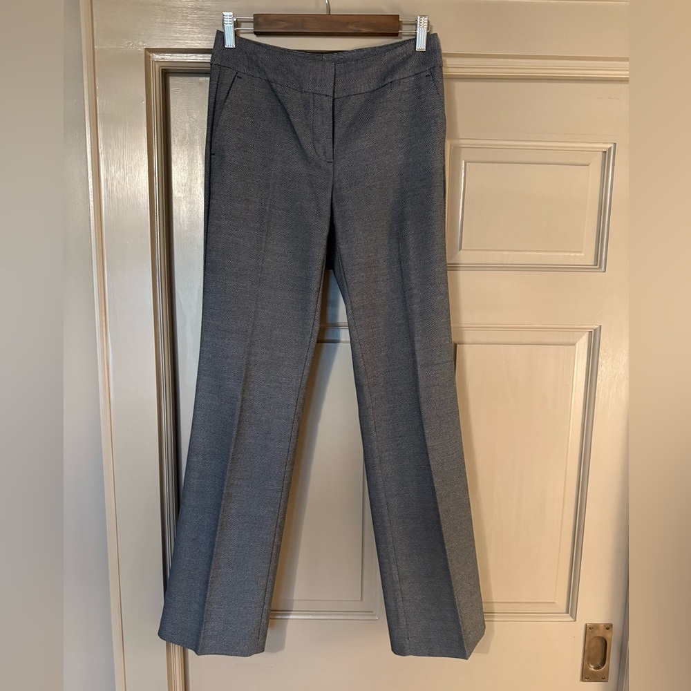 Ann Taylor Black and White Herringbone Pants